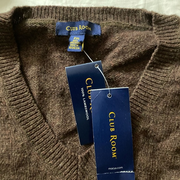Men's CLUB ROOM Lambswool Sweater NWT - Picture 5 of 7